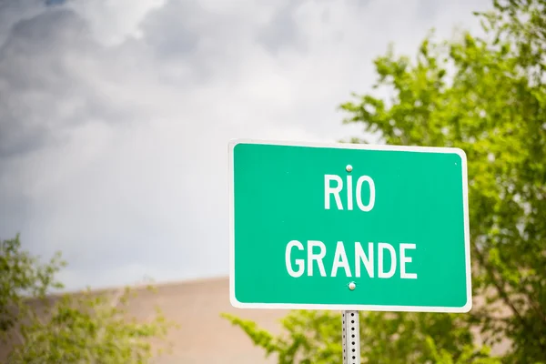 Rio Grande znamení. — Stock fotografie