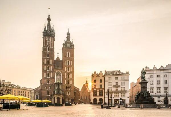 Old city center of Krakow, Poland — Stock Photo, Image