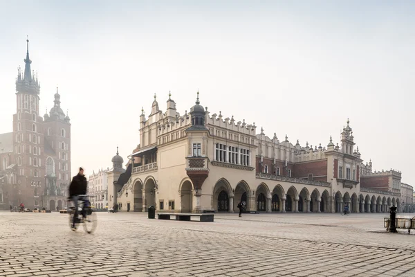 Centro da cidade velha de Cracóvia, Polônia — Fotografia de Stock
