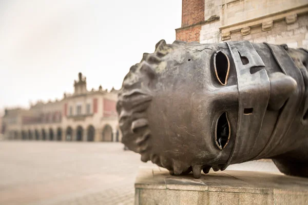 Market square of old city Krakow, Poland — Stock Photo, Image