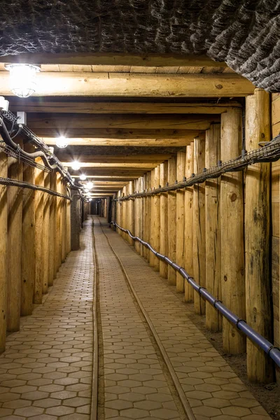 Túnel subterráneo de minas — Foto de Stock