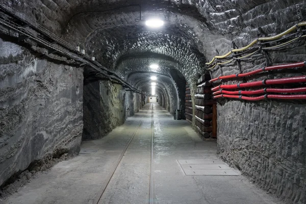 Túnel subterráneo de minas — Foto de Stock