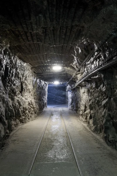 Underground mine tunnel — Stock Photo, Image