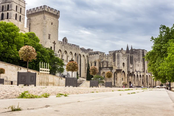 Palácio dos Papas em Avignon, França, Europa — Fotografia de Stock