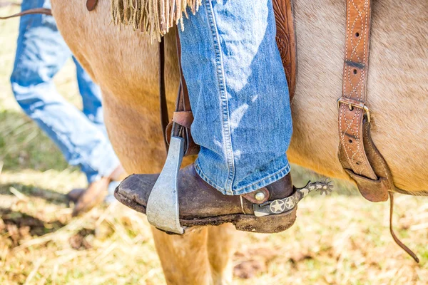 Cowboy op een paard — Stockfoto