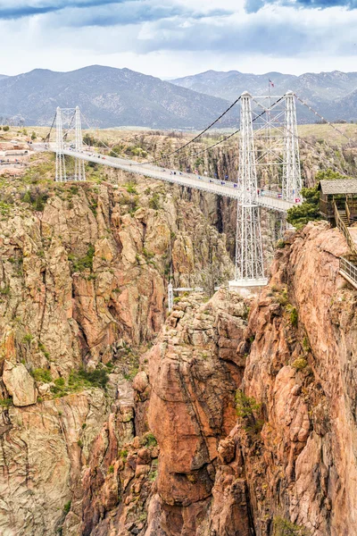 Royal Gorge asma köprü — Stok fotoğraf