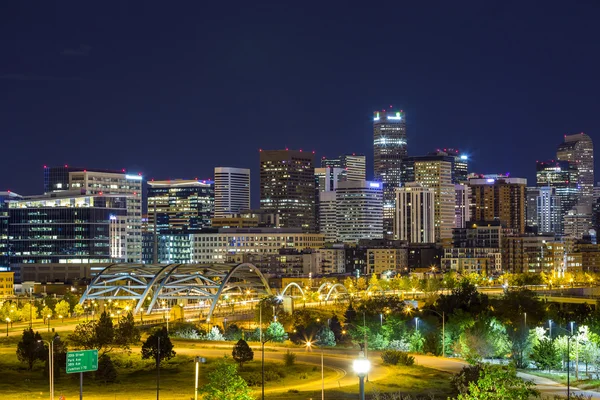 Panorama centrum Denver, Colorado — Zdjęcie stockowe