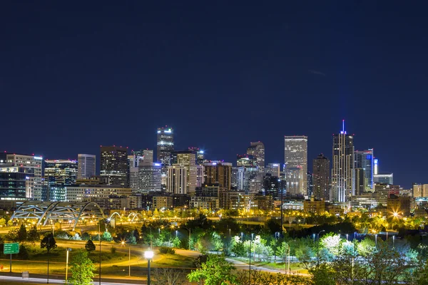 Panorama centrum Denver, Colorado — Zdjęcie stockowe