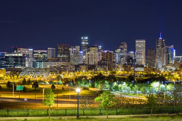 Denver panorama do centro da cidade, Colorado — Fotografia de Stock