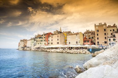 Güzel tarihi Rovinj, Hırvatistan
