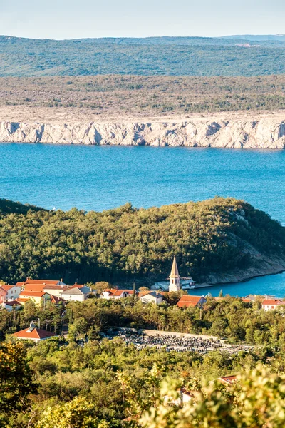 Село на хорватському узбережжі — стокове фото