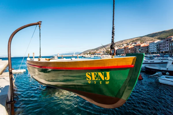 Човен в Сень, Хорватія — стокове фото