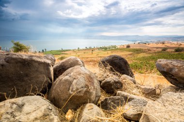 Celile panorama Beatitudes Mount alınan