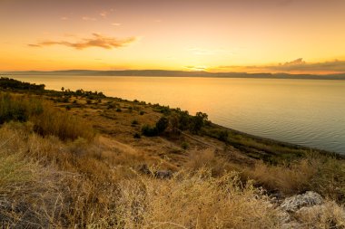 Celile Denizi'nin Doğu Yakası Panoraması