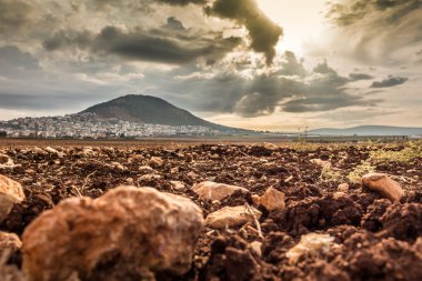 Tabor dağ ve Jezreel Vadisi Galilee, İsrail