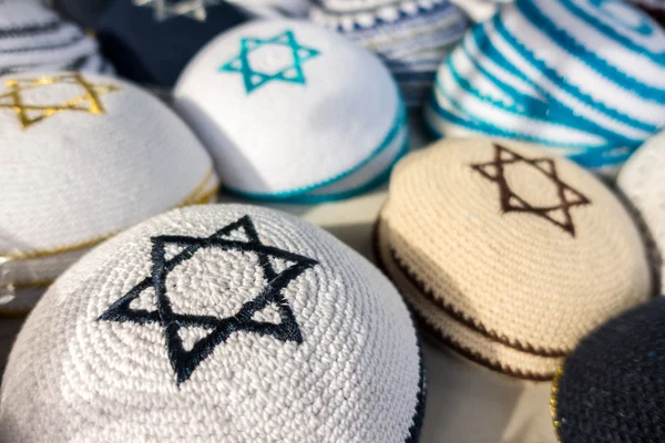 Kippahs met David de ster — Stockfoto