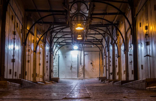 Arabic market closed at night — Stock Photo, Image