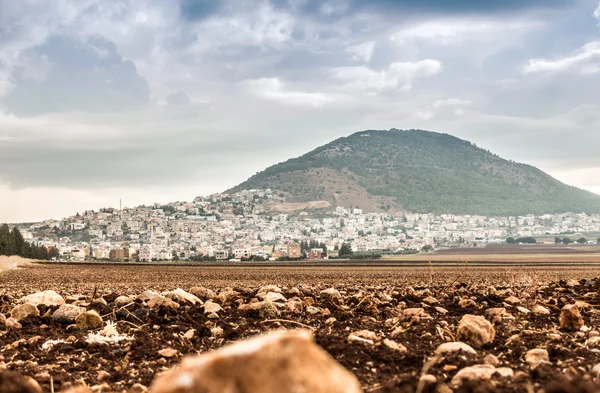 Monte Tabor e Valle di Izreel in Galilea, Israele — Foto Stock