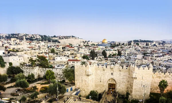 Damascus Gate ve Jerusalem, İsrail — Stok fotoğraf