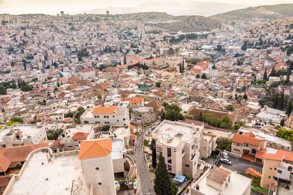 Panorama z Nazaretu, Izrael — Zdjęcie stockowe