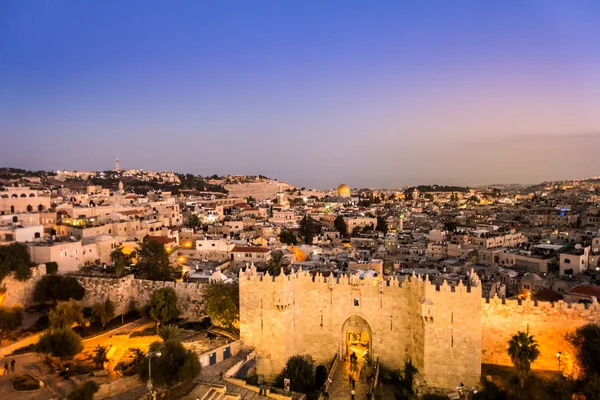 Porte de Damas et Jérusalem, Israël — Photo