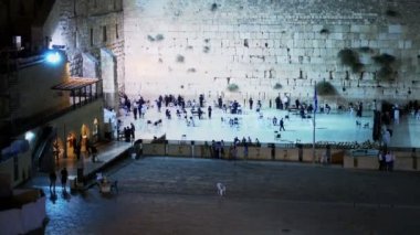 Yaşayanların yanında Western Wall, Jerusalem, İsrail