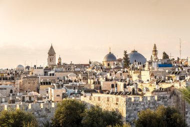 Kudüs, Israe dörtte Christian, eski şehrin manzarası