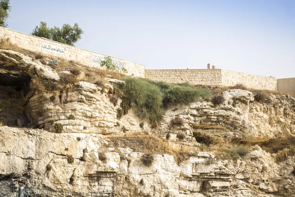 Golghota conhecido como Garden Tomb, Jerusalém, Israel — Fotografia de Stock