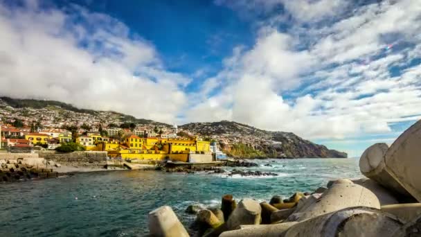 Funchal, Madeira - tid förflutit och panorama 360c — Stockvideo