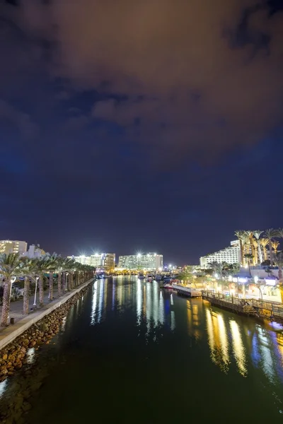 Eilat, İsrail limanına kanal — Stok fotoğraf