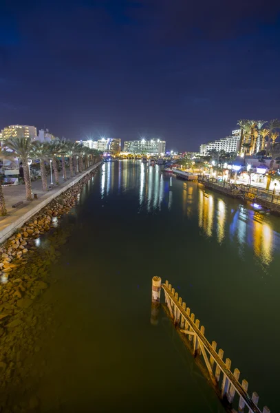 Eilat, İsrail limanına kanal — Stok fotoğraf