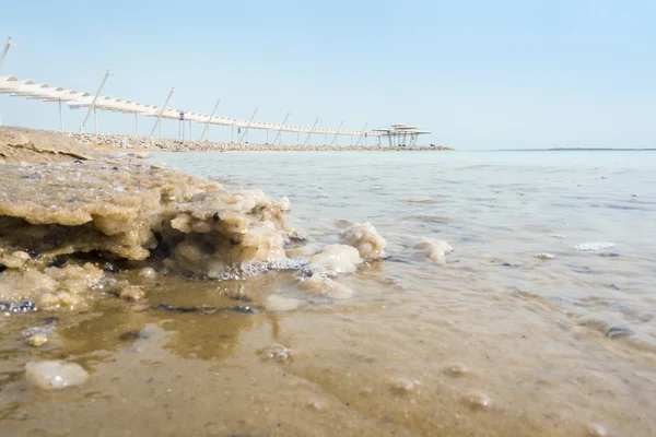 Lungomare Salato e Mar Morto, Israele — Foto Stock