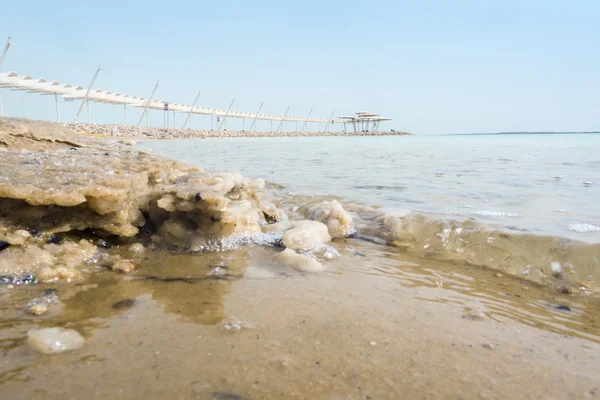 Lungomare Salato e Mar Morto, Israele — Foto Stock