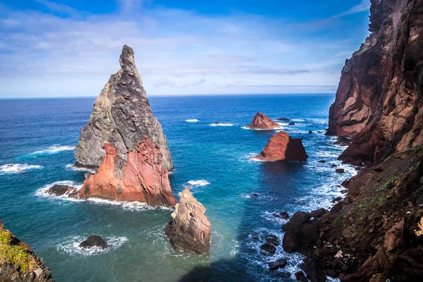 Beautiful views on trail to Ponto do Sao Lourenco, Madeira Royalty Free Stock Images