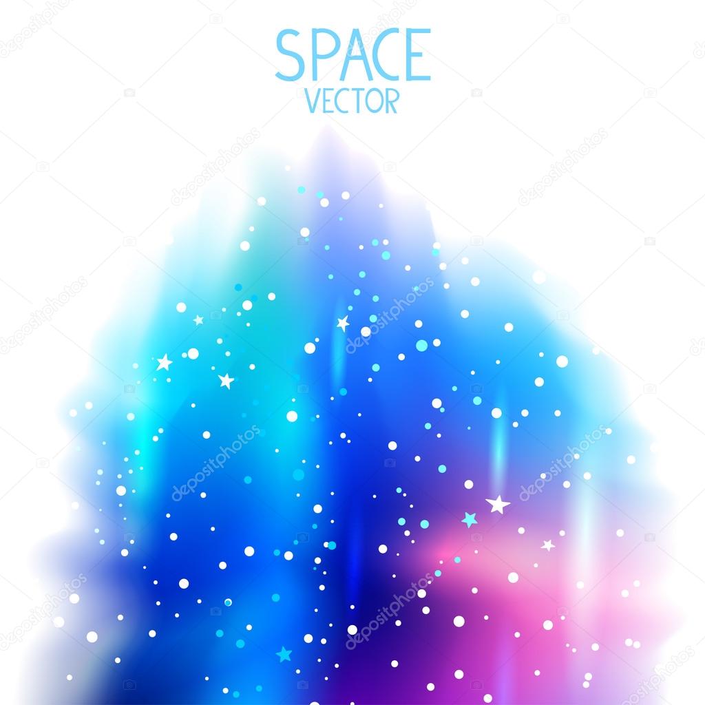 space blue background