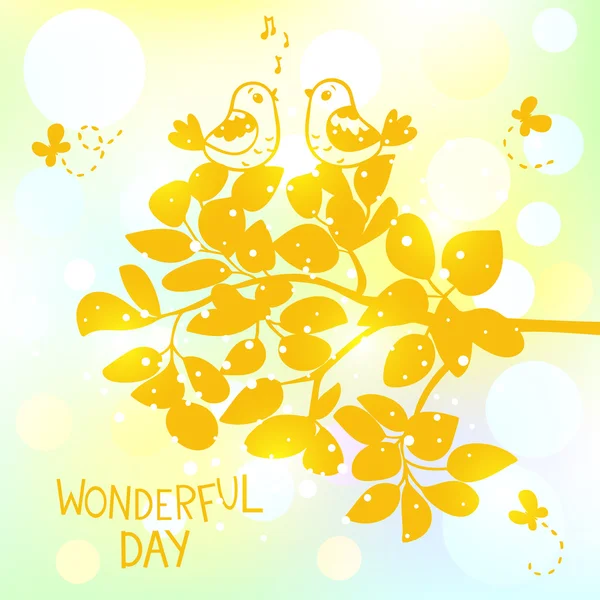 Wonderful day — Stock Vector