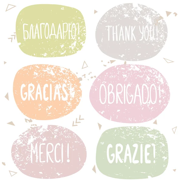 Thanks labels — Stock Vector