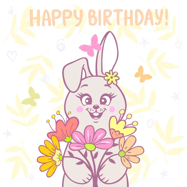 Bunny ve çiçekler