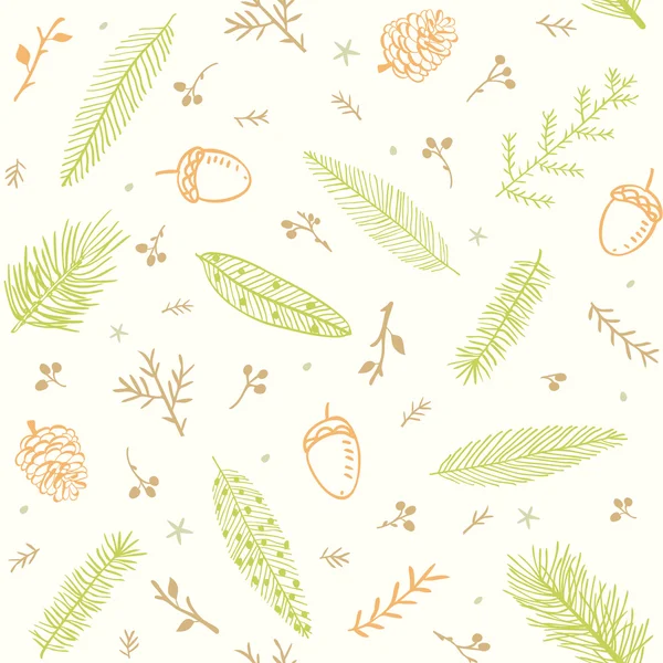 Seamless pattern branches — Stock Vector