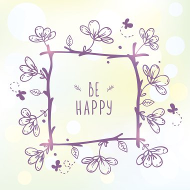 çerçeve ve çiçekler