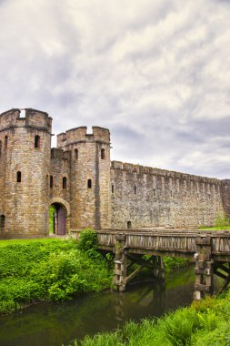 Giriş kapısı Galler'deki Cardiff Cardiff Castle