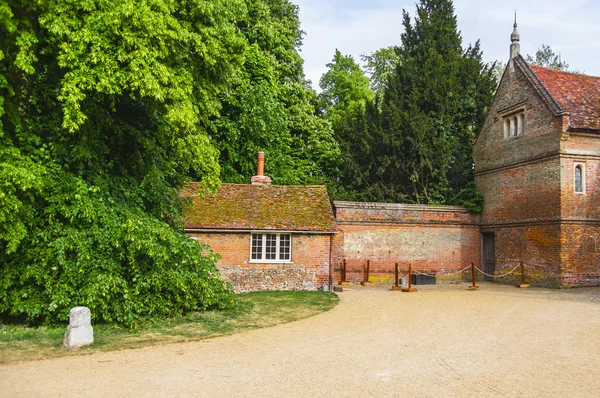 Casas en el patio trasero de Audley End House en Essex — Foto de Stock