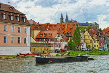 Bamberg Almanya küçük Venedik panoramik görünüm