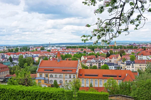 Gyönyörű kilátás a bambergi városközpontba — Stock Fotó