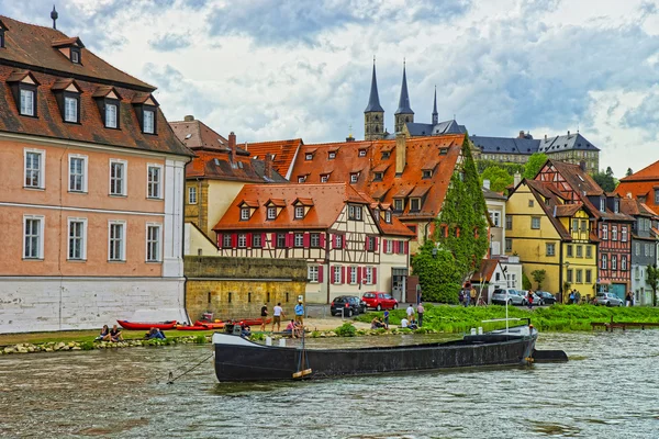 Vista panorâmica da Pequena Veneza em Bamberg, na Alemanha — Fotografia de Stock