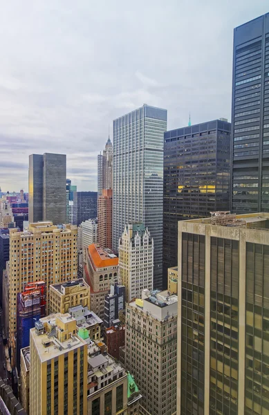 Vista aérea em Lower Manhattan de Nova York — Fotografia de Stock