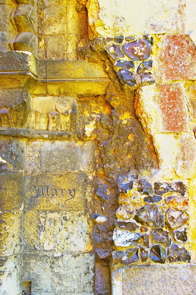 Grawerowanie na ścianach katedry Canterbury w Canterbury w Kent — Zdjęcie stockowe