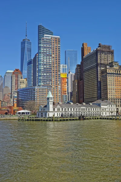 Widok na molo A na dolnym Manhattanie — Zdjęcie stockowe