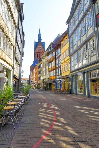 Straßenansicht Kirche am Marktplatz in Hannover — Stockfoto