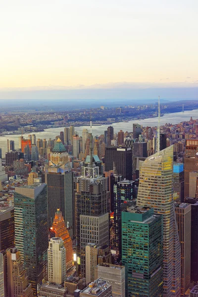 Flygfoto på Midtown district i New York — Stockfoto